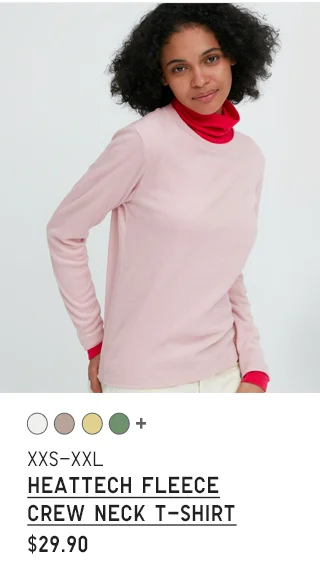 PDP4 - WOMEN HEATECH FLEECE CREW NECK T-SHIRT