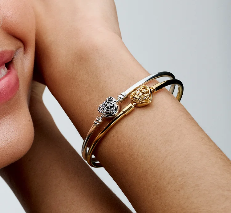 Model wearing Pandora Jewelry