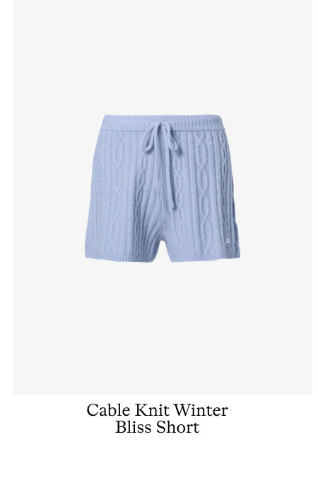 CABLE KNIT WINTER BLISS SHORT