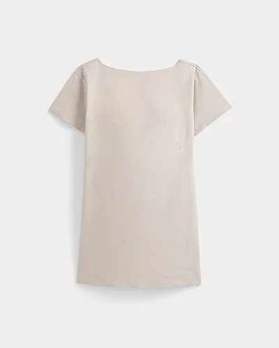 Image | Boatneck Mini Dress | Peyote