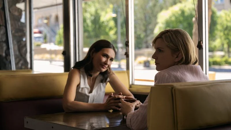 Pluribus star Karolina Wydra (left)