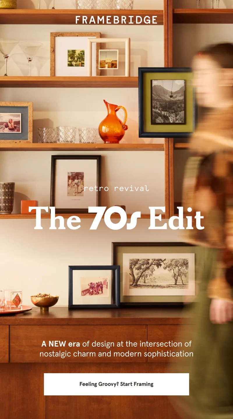 The 70s edit. A NEW era of design at the intersection of nostalgic charm and modern sophistication