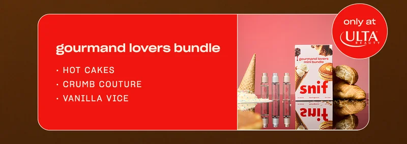 gourmand lovers bundle (badge: only at Ulta Beauty) hot cakes • crumb couture • vanilla vice