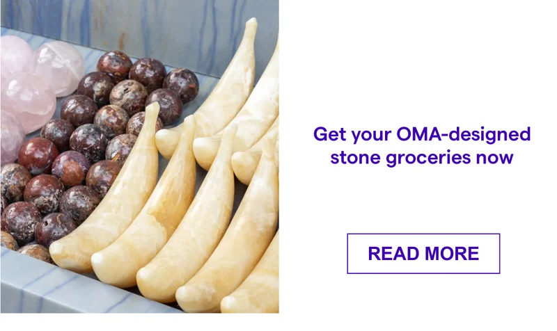 Get your OMA-designed stone groceries now