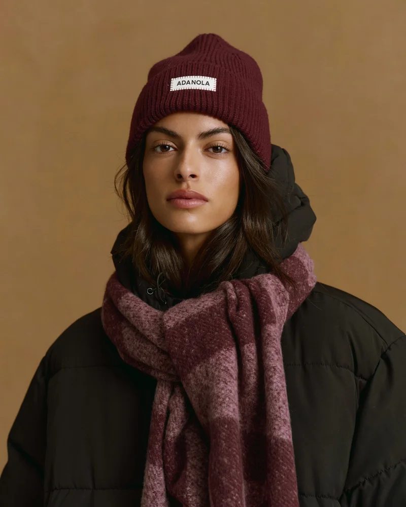 Image of Knit Beanie - Dark Cherry