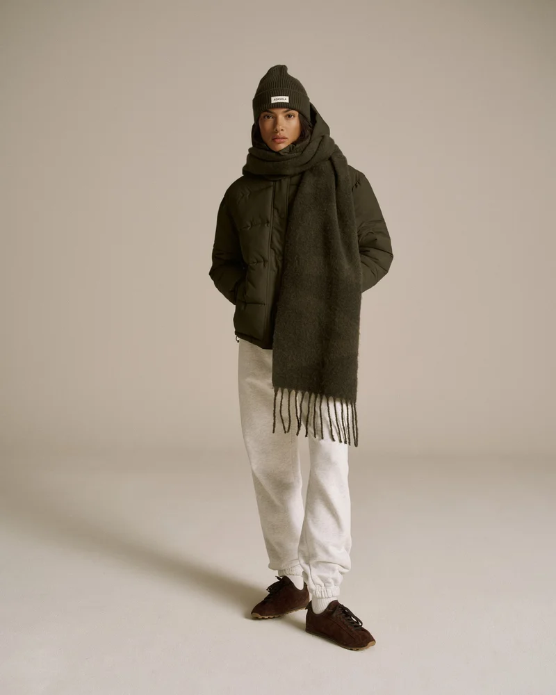 Image of Knit Scarf - Fern Green