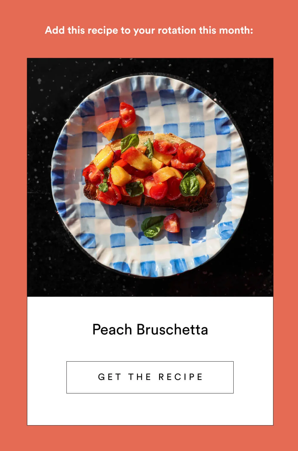 Peach Bruschetta [ Get the Recipe ]