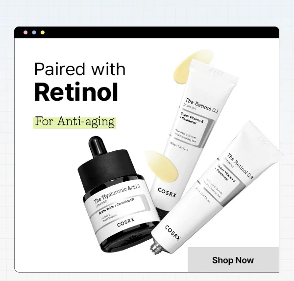 Paired with Retinol for Anti-aging