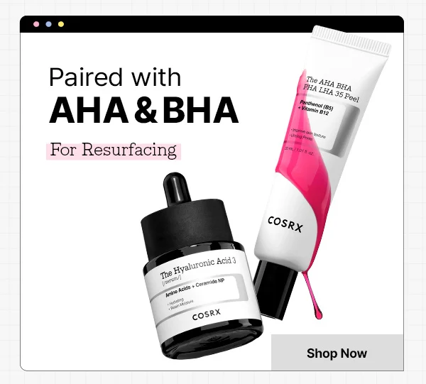 Paired with AHA & BHA  for Resurfacing