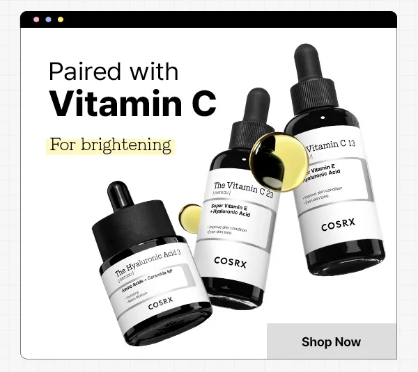 Paired with Vitamin C for Brightening
