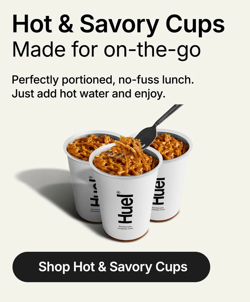Hot & Savory Cups. Made for on-the-go
