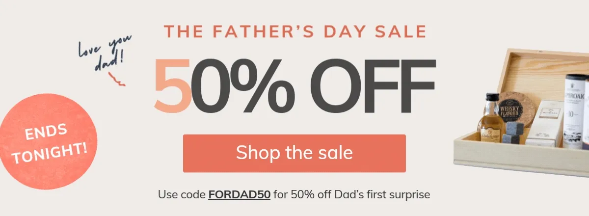 Father's Day Half Off Deals