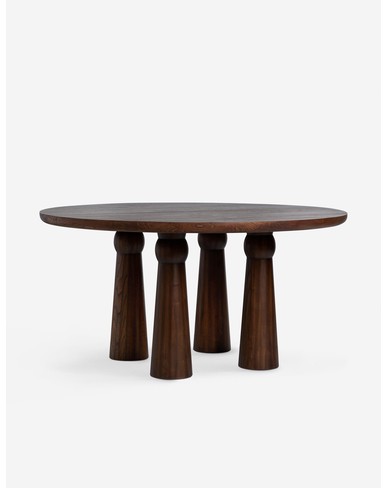 Beasley Round Dining Table - Cocoa