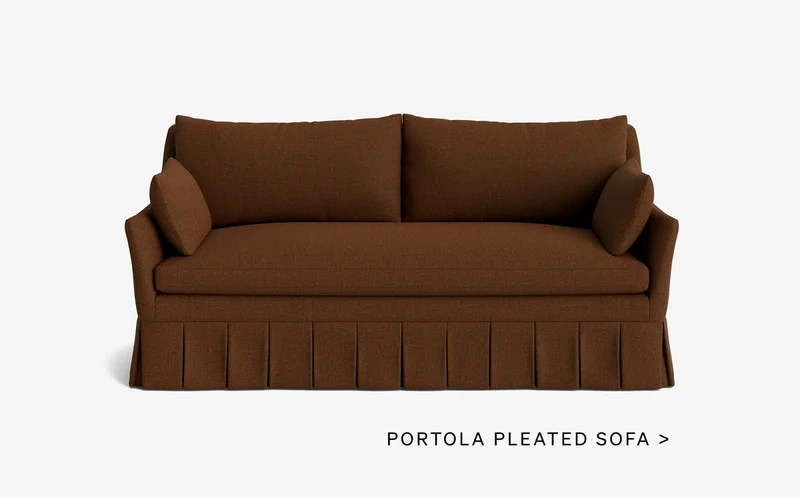 Shop the Portola Pleated Sofa