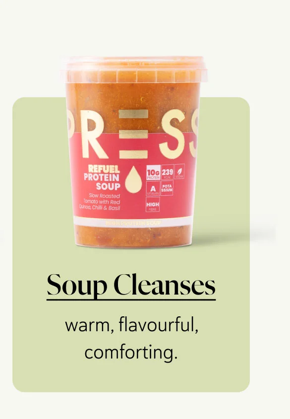 Soup Cleanses  warm, flavourful, comforting.