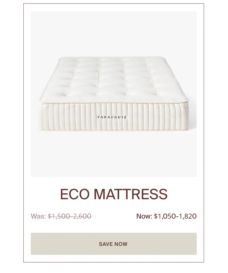 Save up to $780 on the Eco Mattress