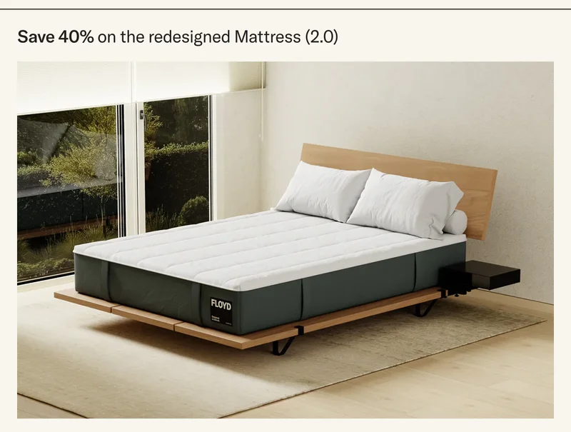 Save 40% on The Mattress (2.0) + Free Shipping!