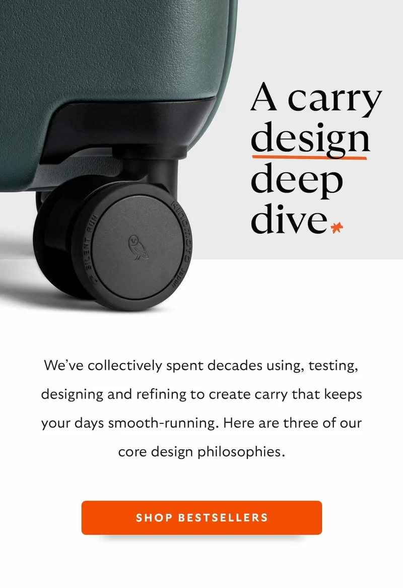 We’ve collectively spent decades using, testing, designing and refining to create carry that keeps your days smooth-running. Here are three of our core design philosophies.