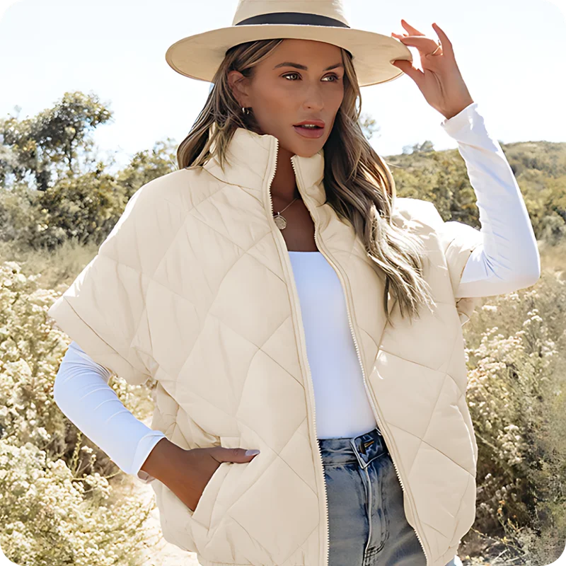 Short sleeve puffer vest