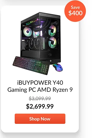 iBUYPOWER Y40 Gaming PC AMD Ryzen 9