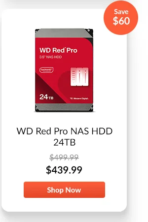 WD 24TB WD Red Pro NAS HDD