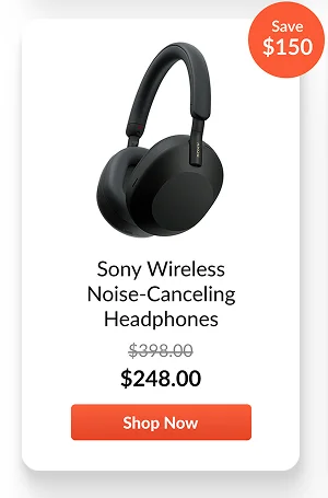 Sony Wireless Noise-Canceling Headphones
