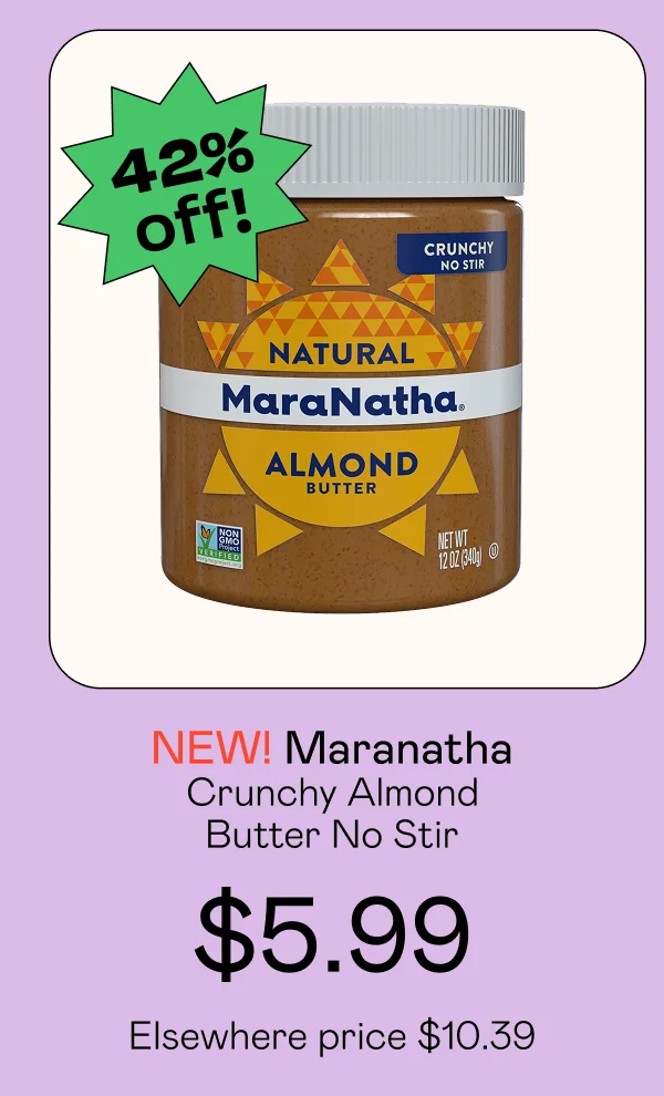 Crunchy Almond Butter - No Stir