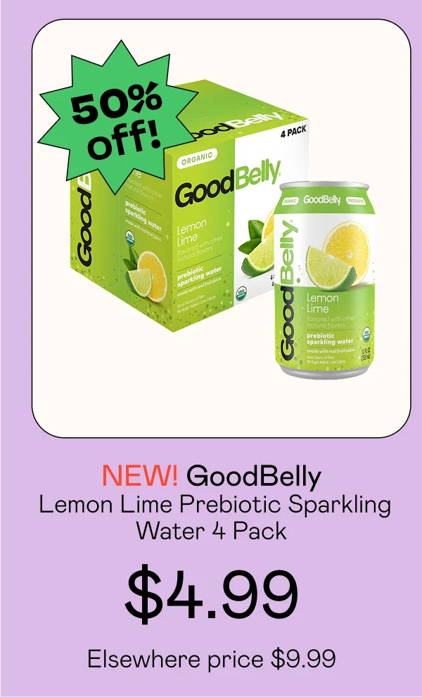 Lemon Lime Prebiotic Sparkling Water (4 Pack)