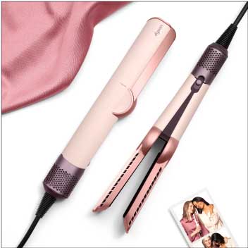 Dyson Airstrait™ straightener in Ceramic pink and rose gold