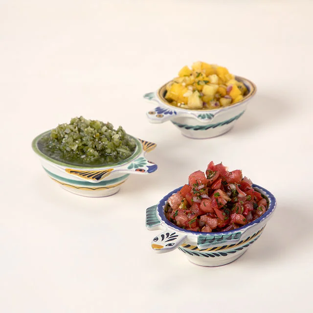 Majolica Salsa Turtles - Set of 3
