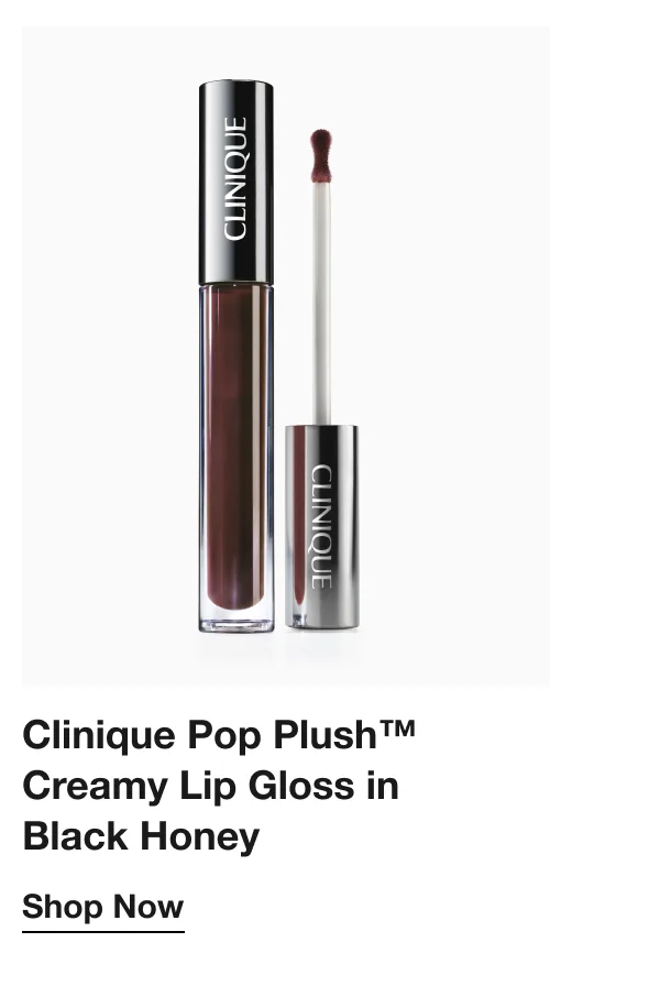 Clinique Pop Plush™ Creamy Lip Gloss in Black Honey | Shop Now