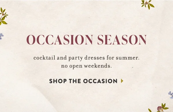 Occasion Season Shop The Occasion