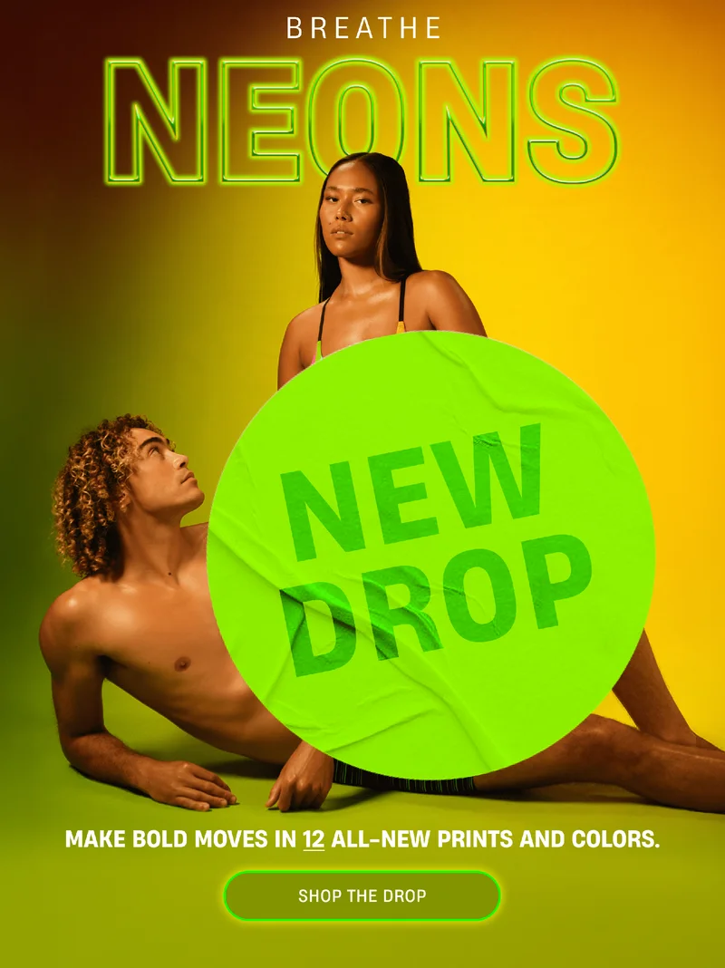 Breathe Neons | New Drops | Make Bold Moves in 12 All_new Prints and Colors. | Shop The Drop