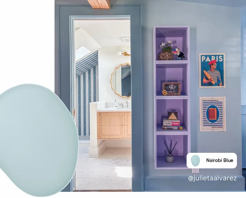 Kid's room featuring Nairobi Blue