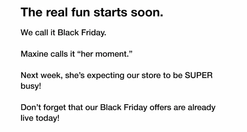 The real fun starts soon.