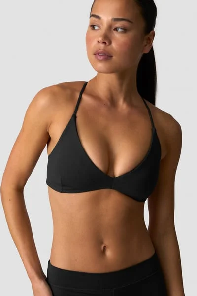 Image of Nimble Strappy Sports Bra Black