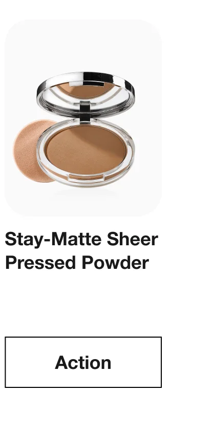 Stay-Matte Sheer Pressed Powder Action