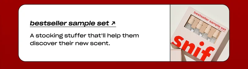 bestseller sample set A stocking stuffer that’ll help them discover their new scent.