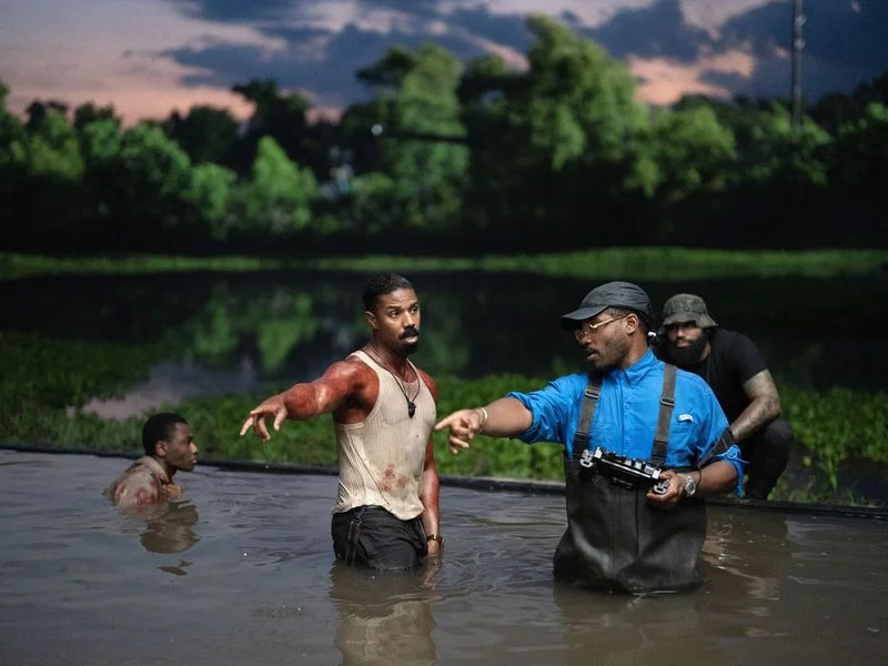 ‘Sinners’ director Ryan Coogler (right) on set with Michael B. Jordan ‘Sinners’ director Ryan Coogler (right) on set with Michael B. Jordan