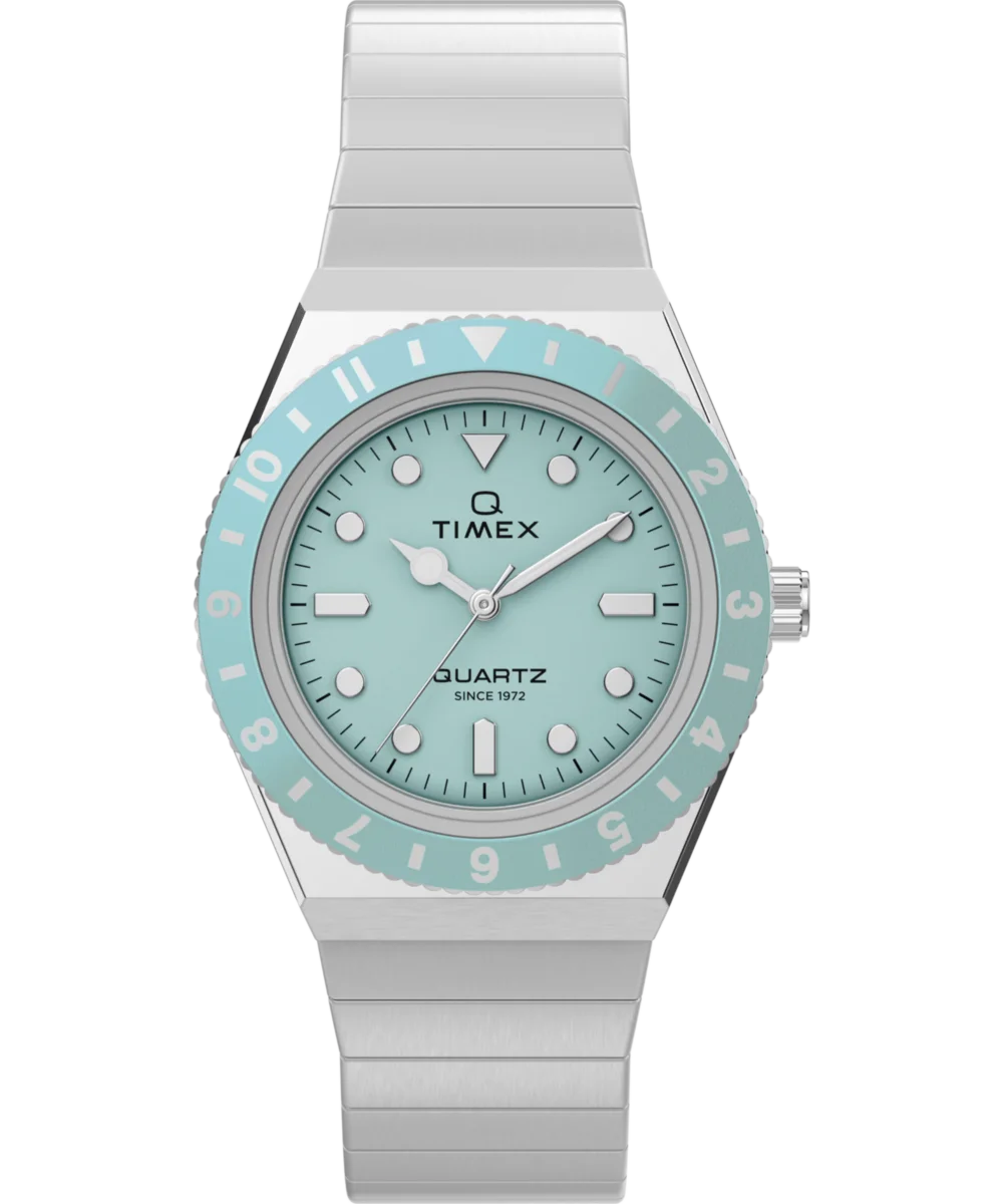 Image of Q Timex® Mini 30mm Stainless Steel Expansion Band Watch