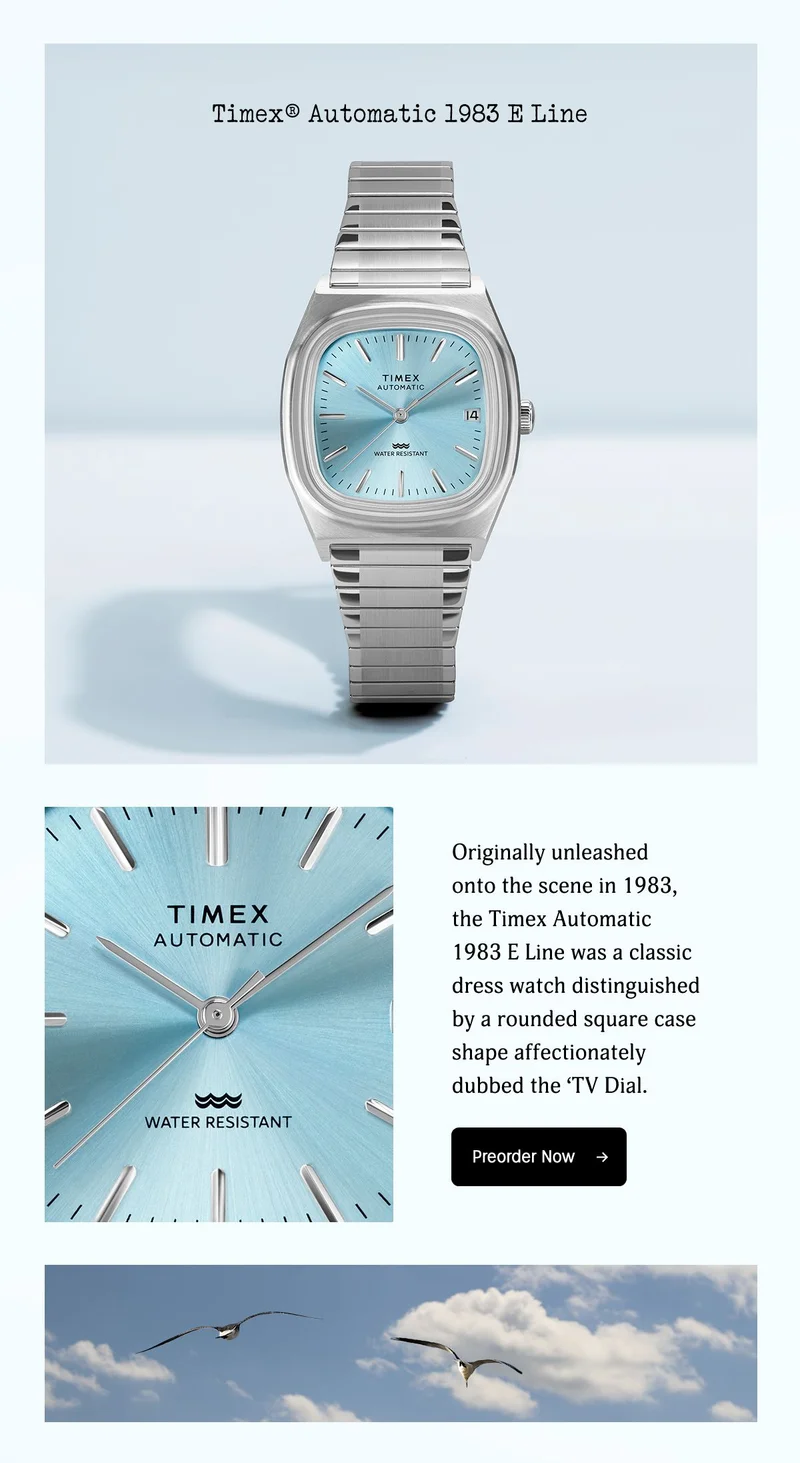 Shop Now (Timex® Automatic 1983 E Line) - Timex