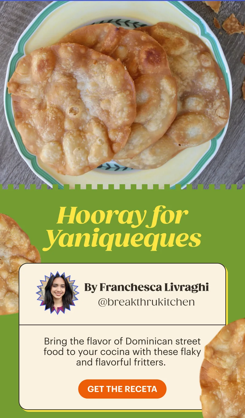 Hooray for Yaniqueques!  GET THE RECETA