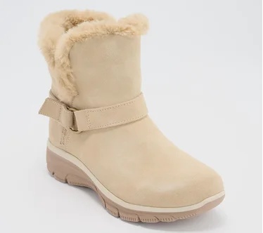 Skechers Slip-ins Easy Going Water-Repellent Suede Boots