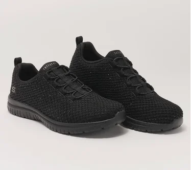 Skechers Virtue Rhinestone Vegan Sneakers - Glamour