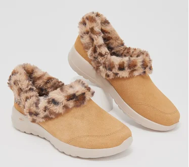 Skechers On-the-GO Joy Suede and Faux Fur Slip-Ons - Cozy Catch