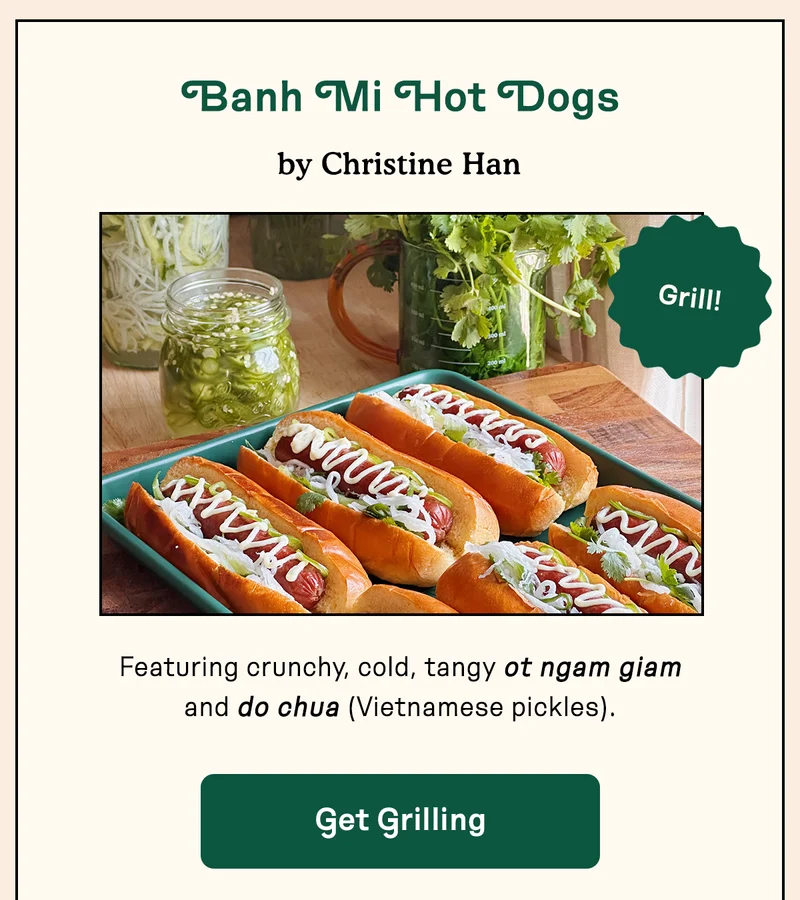 Banh Mi Hot Dogs