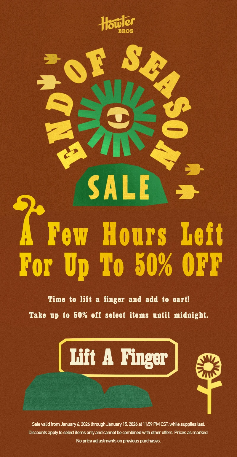 Time to lift a finger and add to cart! Take up to 50% off select items until midnight.