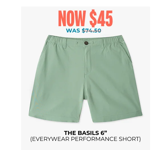 Everywear Performance Short: The Basils 6"