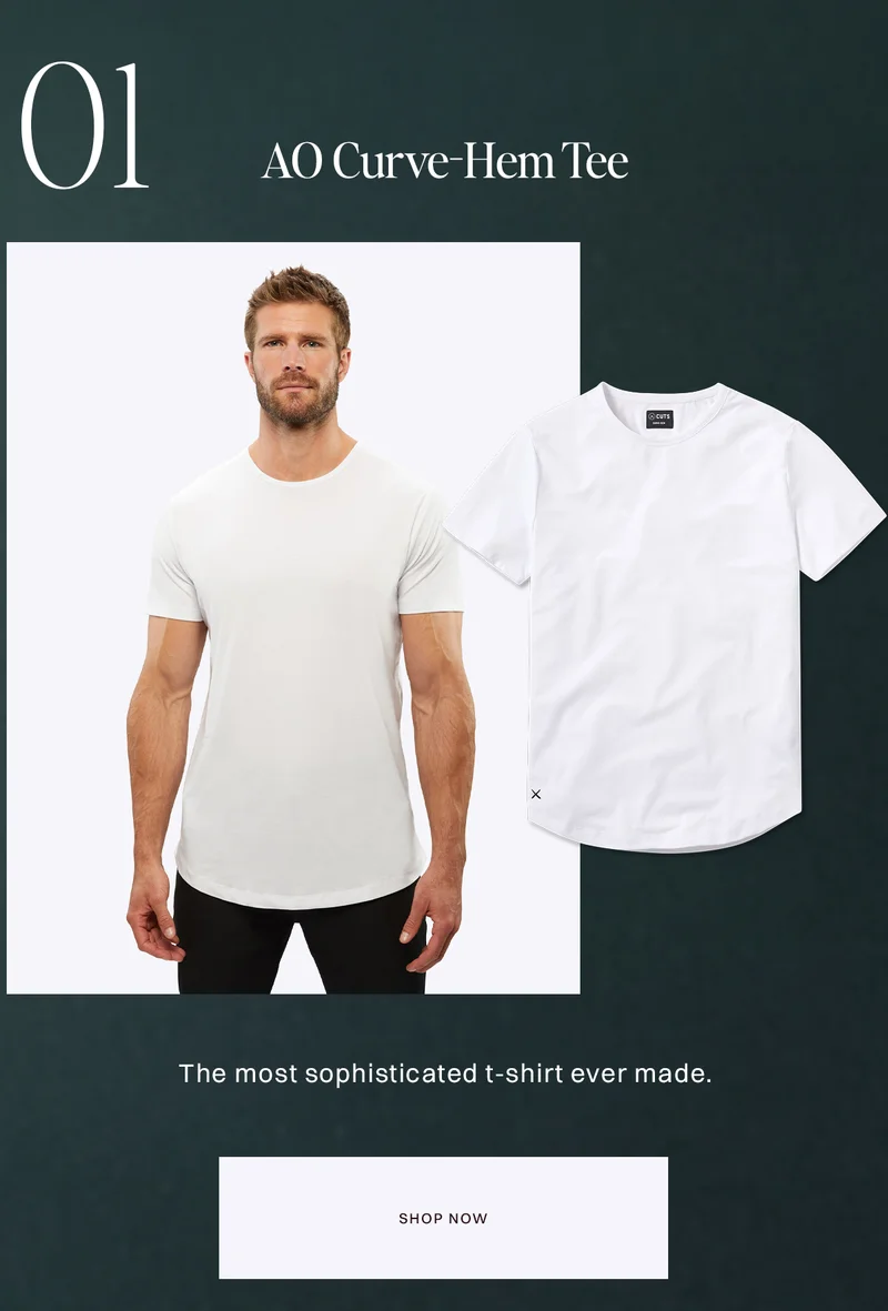 AO Curve-Hem Tee (white)