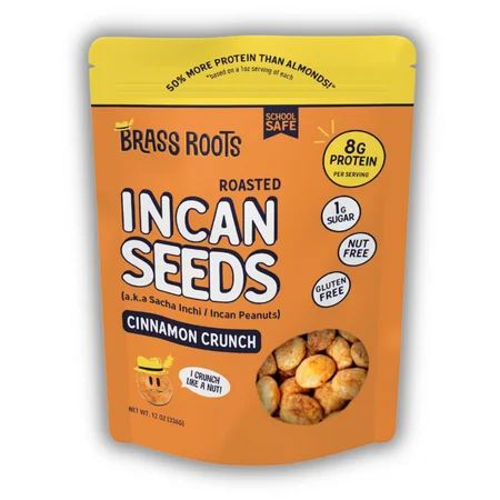 Cinnamon Crunch - Roasted Sacha Inchi- Incan Seeds  [12oz bag]